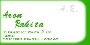 aron rakita business card